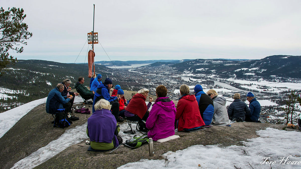 Turgruppa Ut på tur Eiker på Knabben, Solbergfjellet