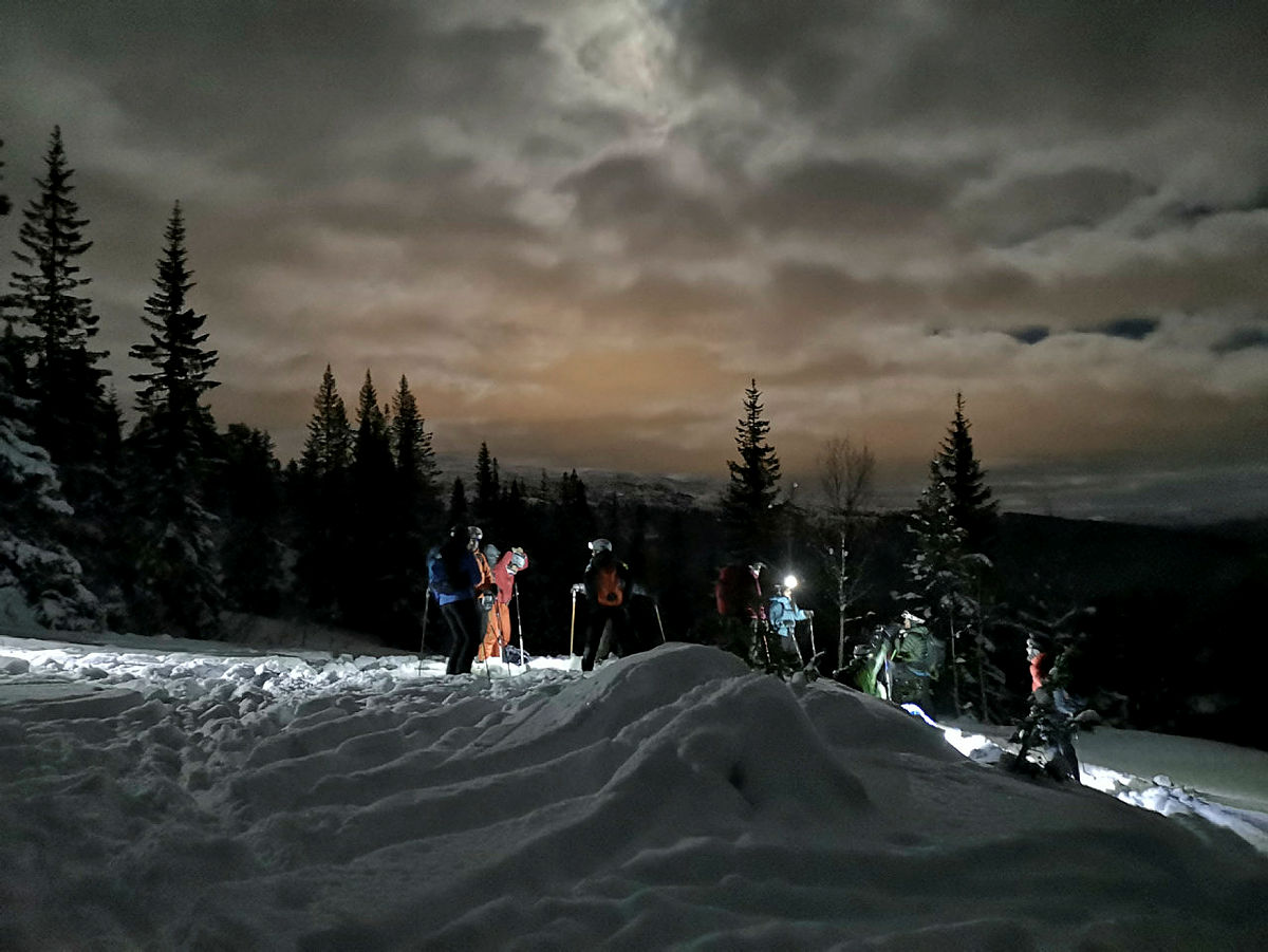 Fullmånetur 28. januar, til Tunnaset i Dyrvedalen.