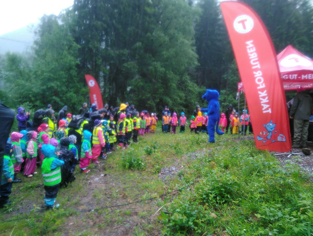 100 barn på TurboTråkk Vest-Telemark