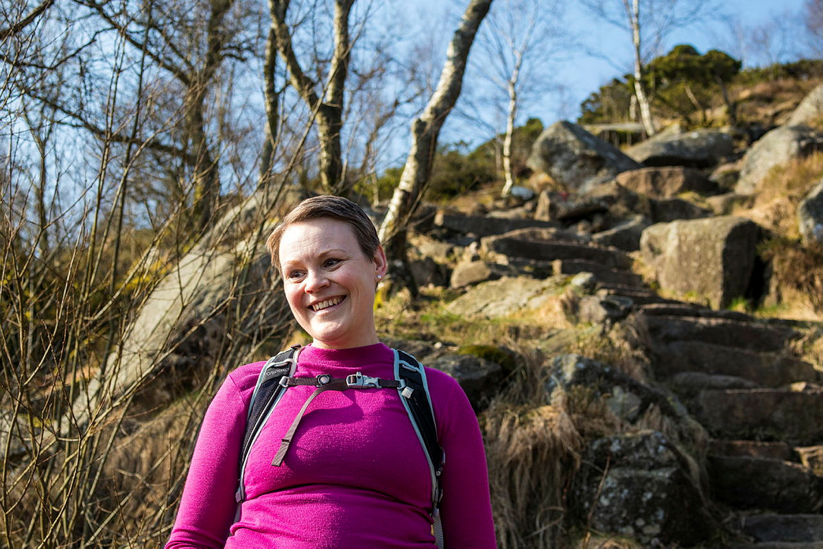 INITIATIVTAKER: Trude Svanes har med sitt glødende engasjement startet opp turgruppa og inviterer til ukentlige fellesturer for kreftsyke.