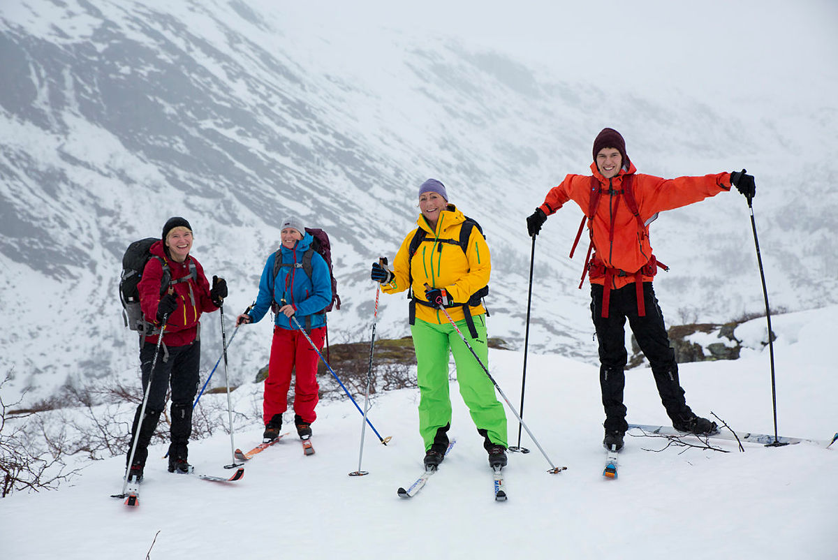 Deltagere på skitur fra Gullbrå til Kvitanosi, februar 2019.