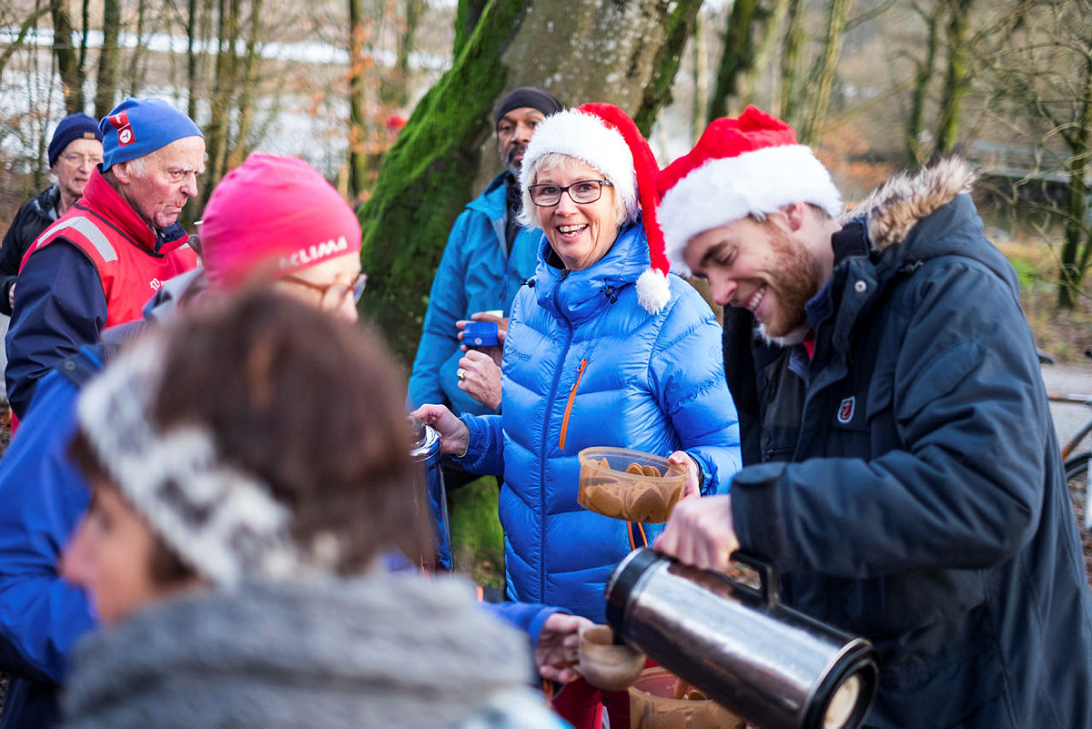 God stemning på juleavslutning på Friluftstrimmen for 60+.