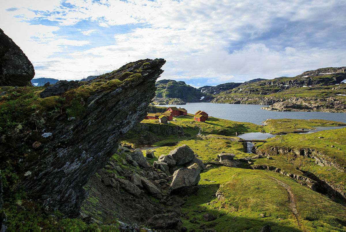 Fantastiske Stranddalen turisthytte i Suldalsheiene.
