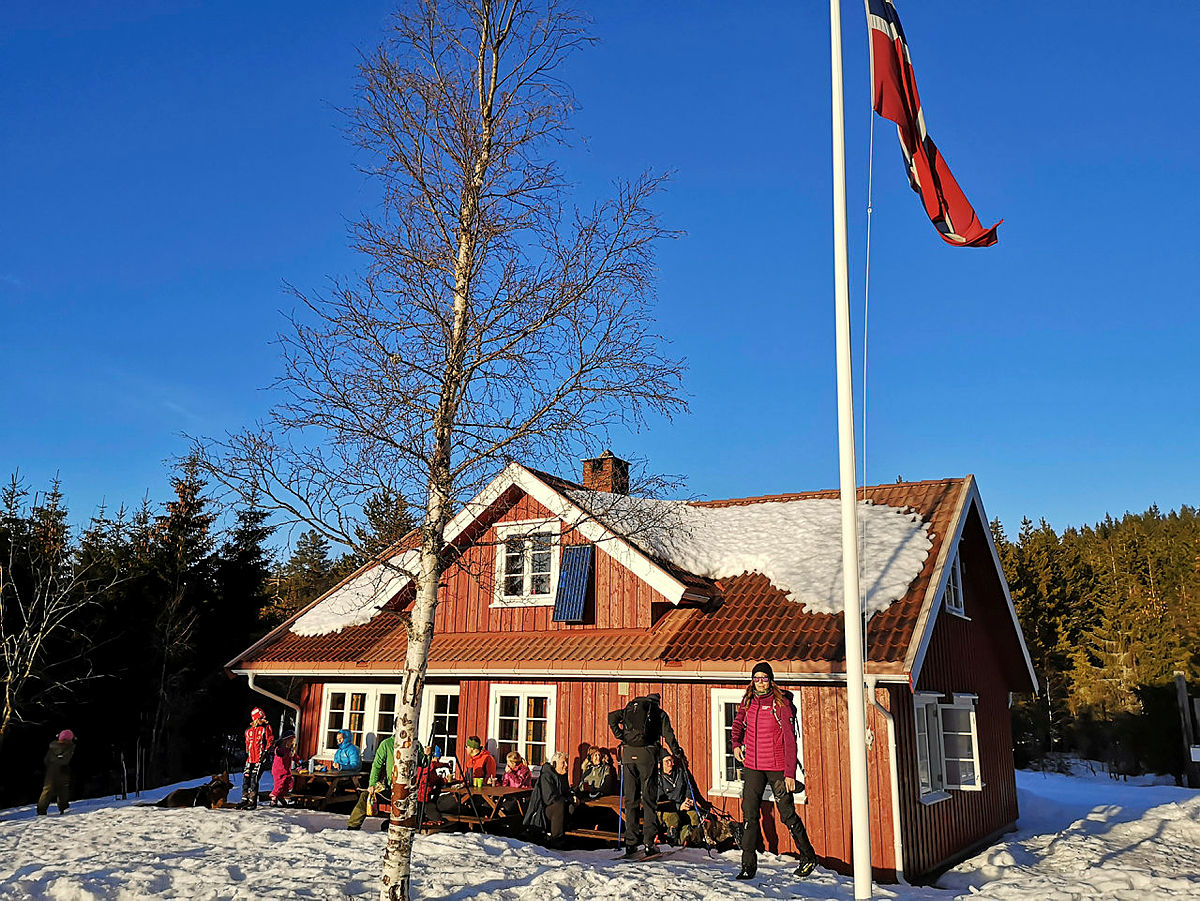 Trivelig i solveggen.