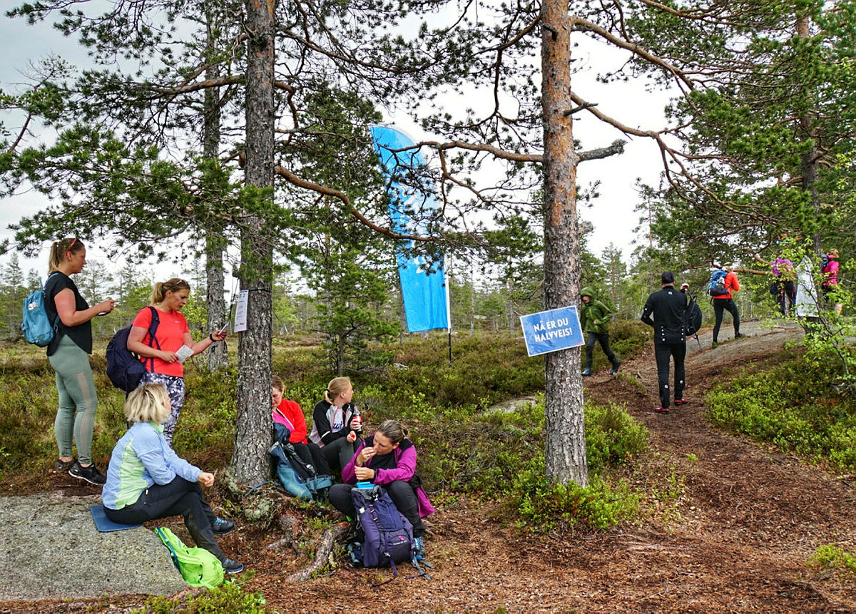 Topp7Turen 2017. Drikkestasjonen ved Vrangen.