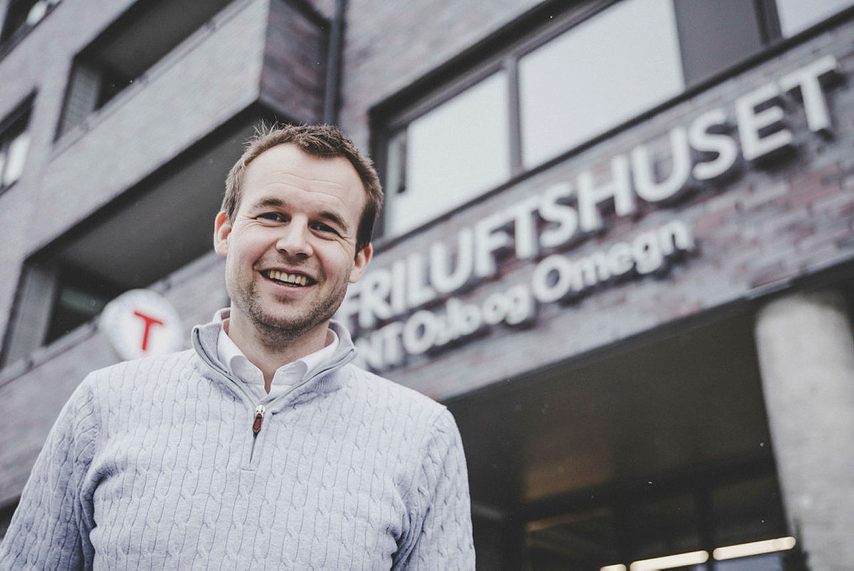 Barne- og familieminister Kjell-Ingolf Ropstad besøkte Friluftshuset for å høre om arbeidet som gjøres i Oslo.