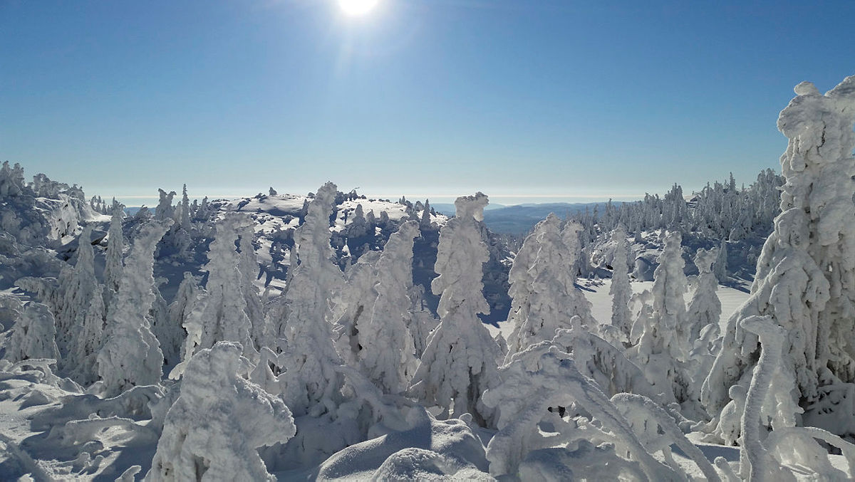 Vinterlandskap på Skrim