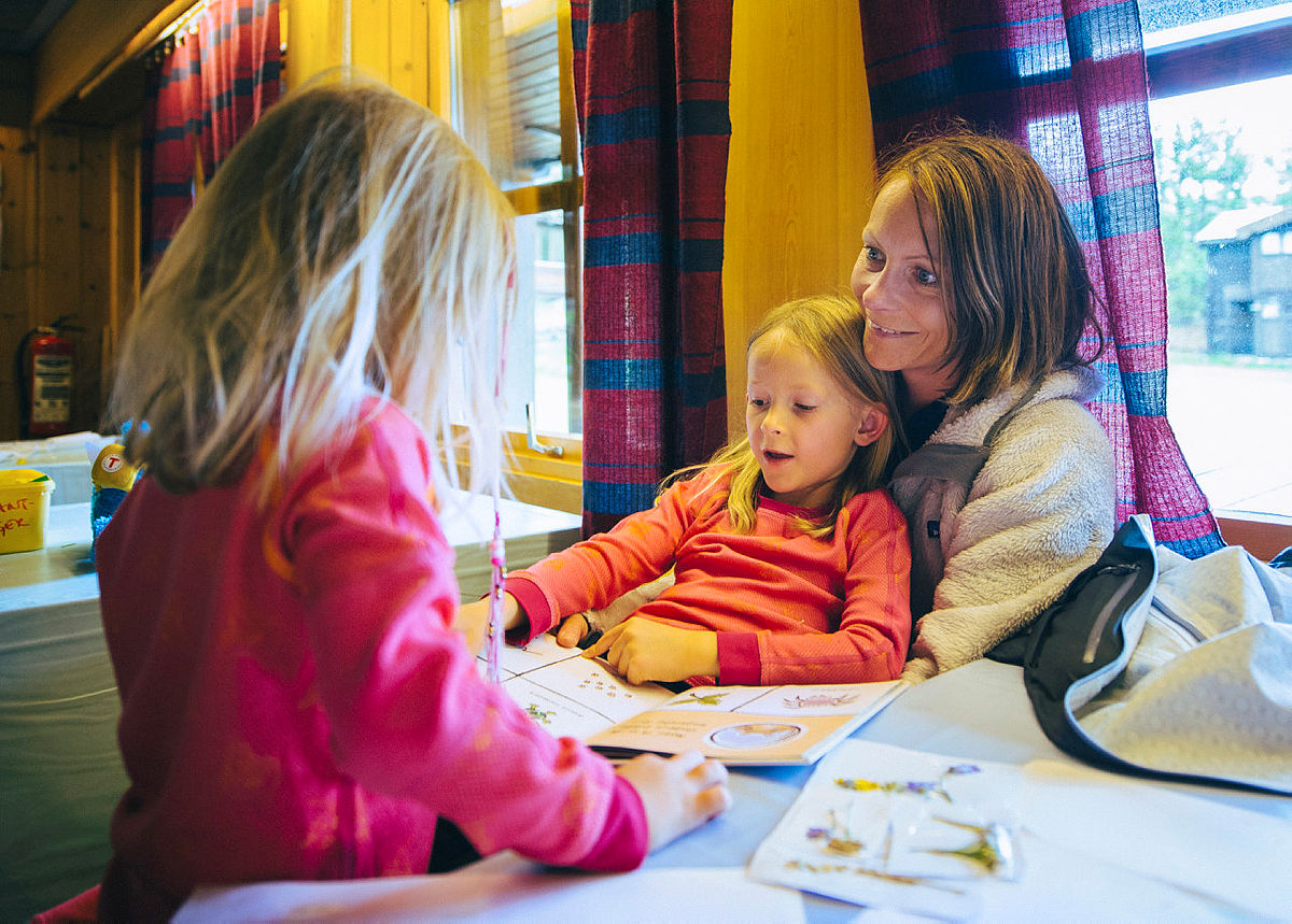 Barnas turlag med familicamp på Sota sæter i Juli 2015.