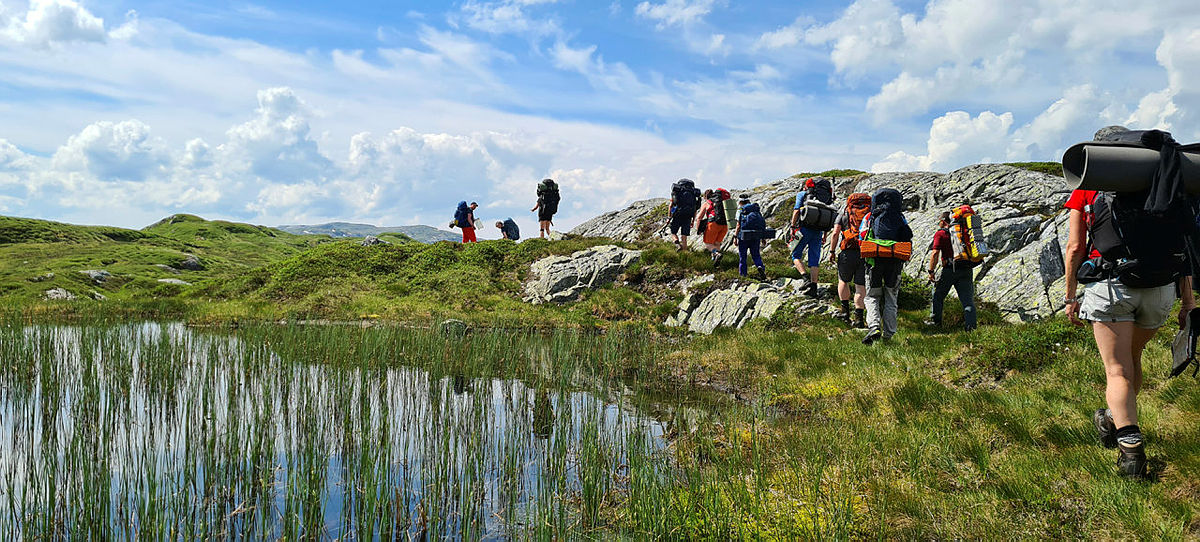 Bilde fra sommerturlederkurset som ble holdt i Bergsdalen første helgen i juli.