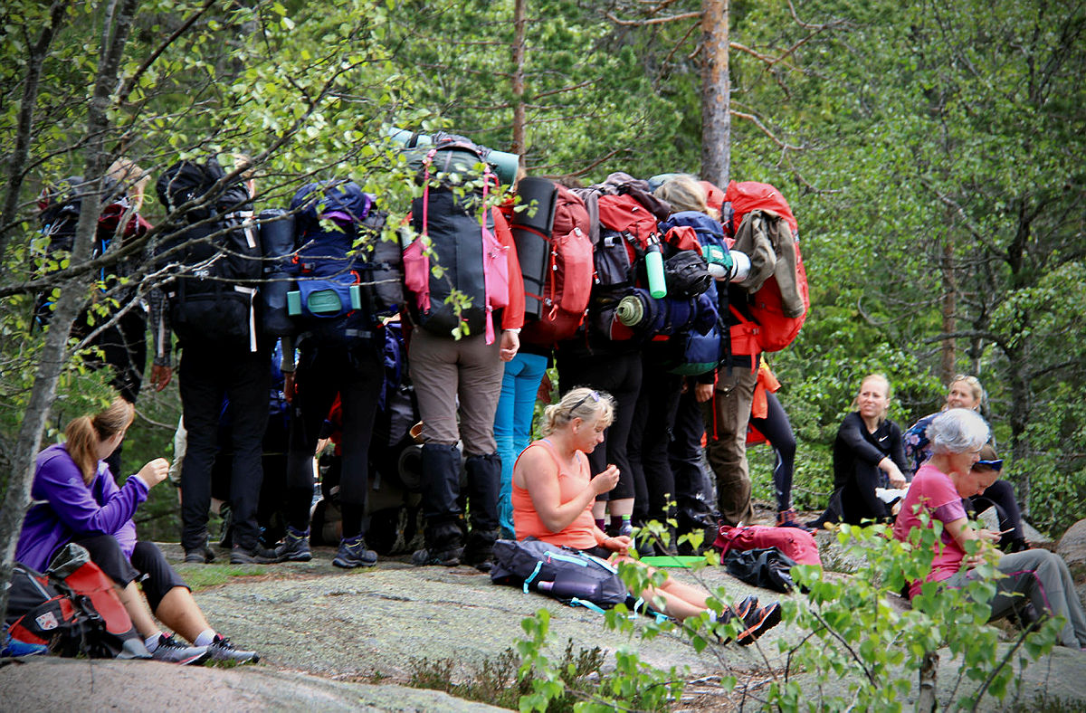 Topp7Turen 2017. Drikkestasjonen ved Vrangen.