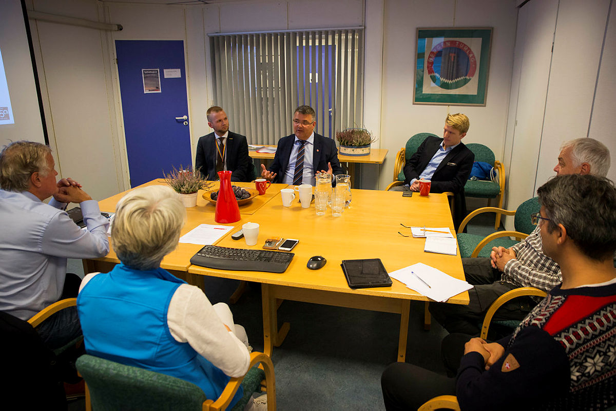 Møte med olje- og energiminister Kjell-Børge Freiberg, 10. september 2018.