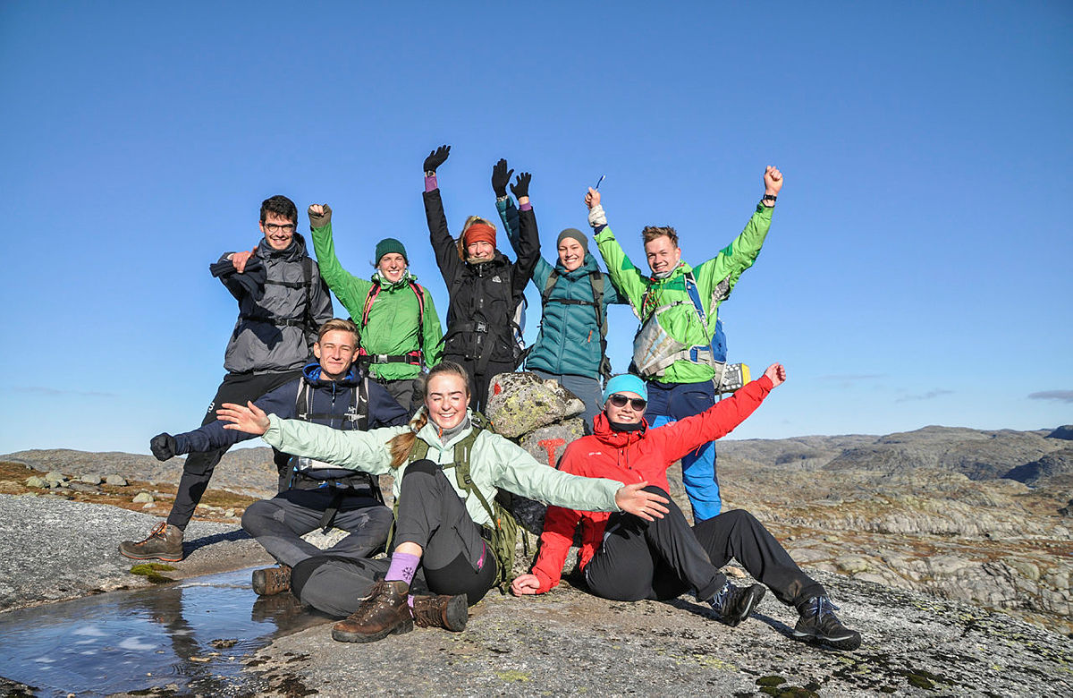 DNT Ung på tur i Frafjordheiene.