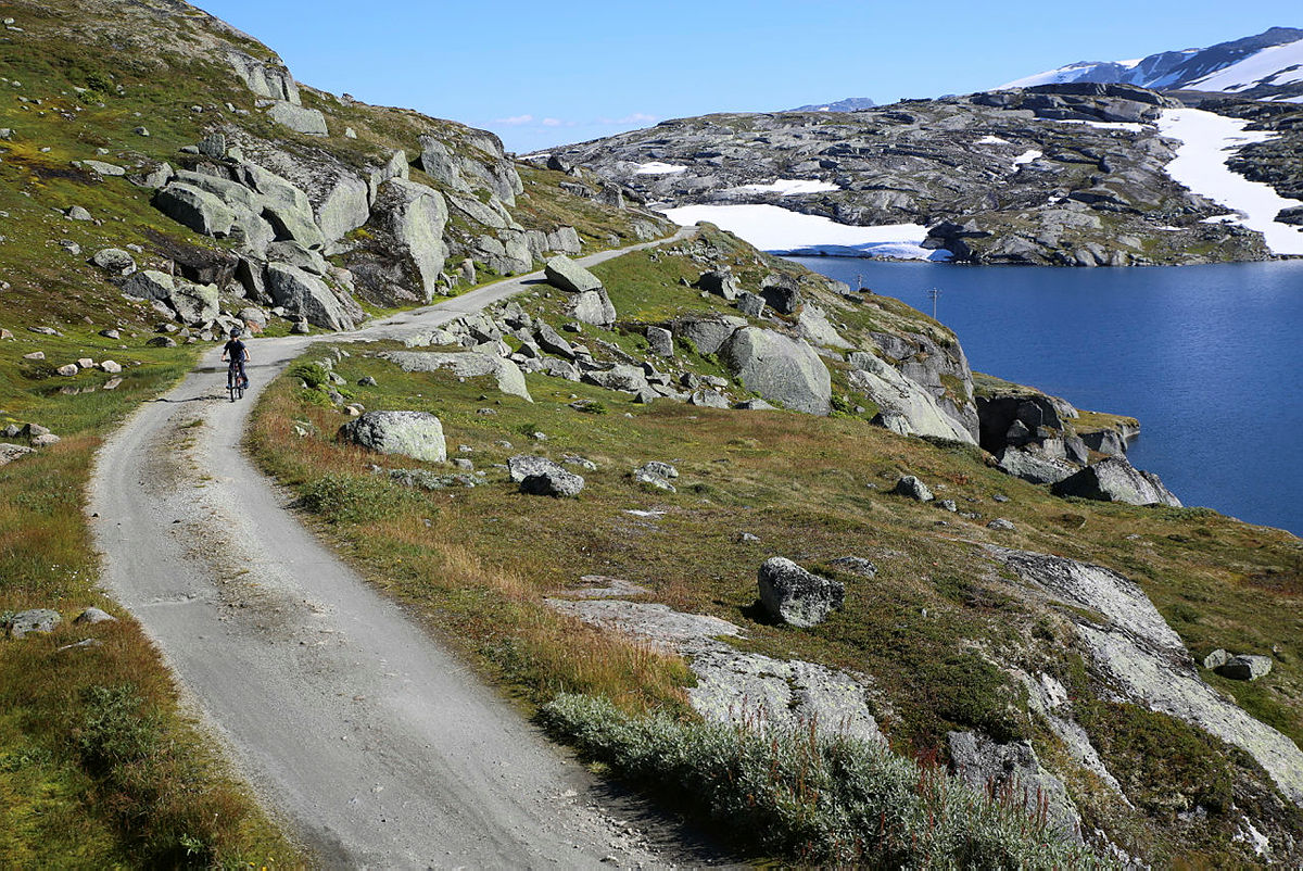 Rallarvegen, strekningen fra Finse til Flåm.