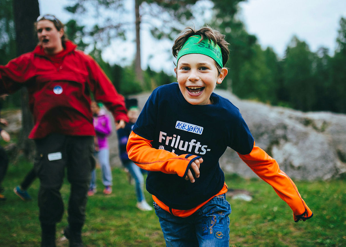 Friluftsliv er gøy! Foto fra en Friluftsskole på Ulsrud i 2015.