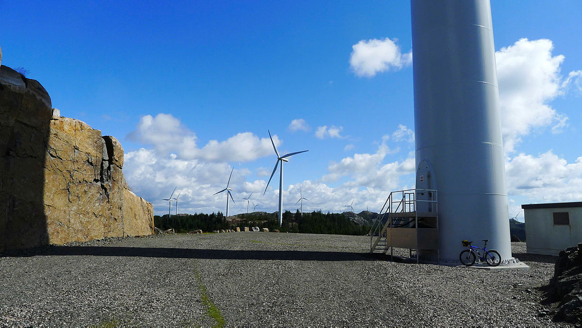 Wind power plant at Lista.