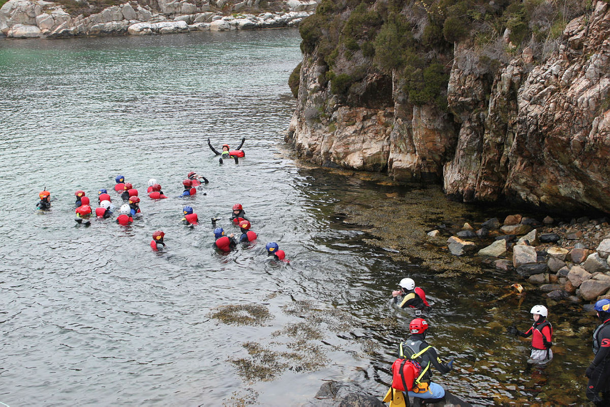 Coasteering på Turøy, 2015.