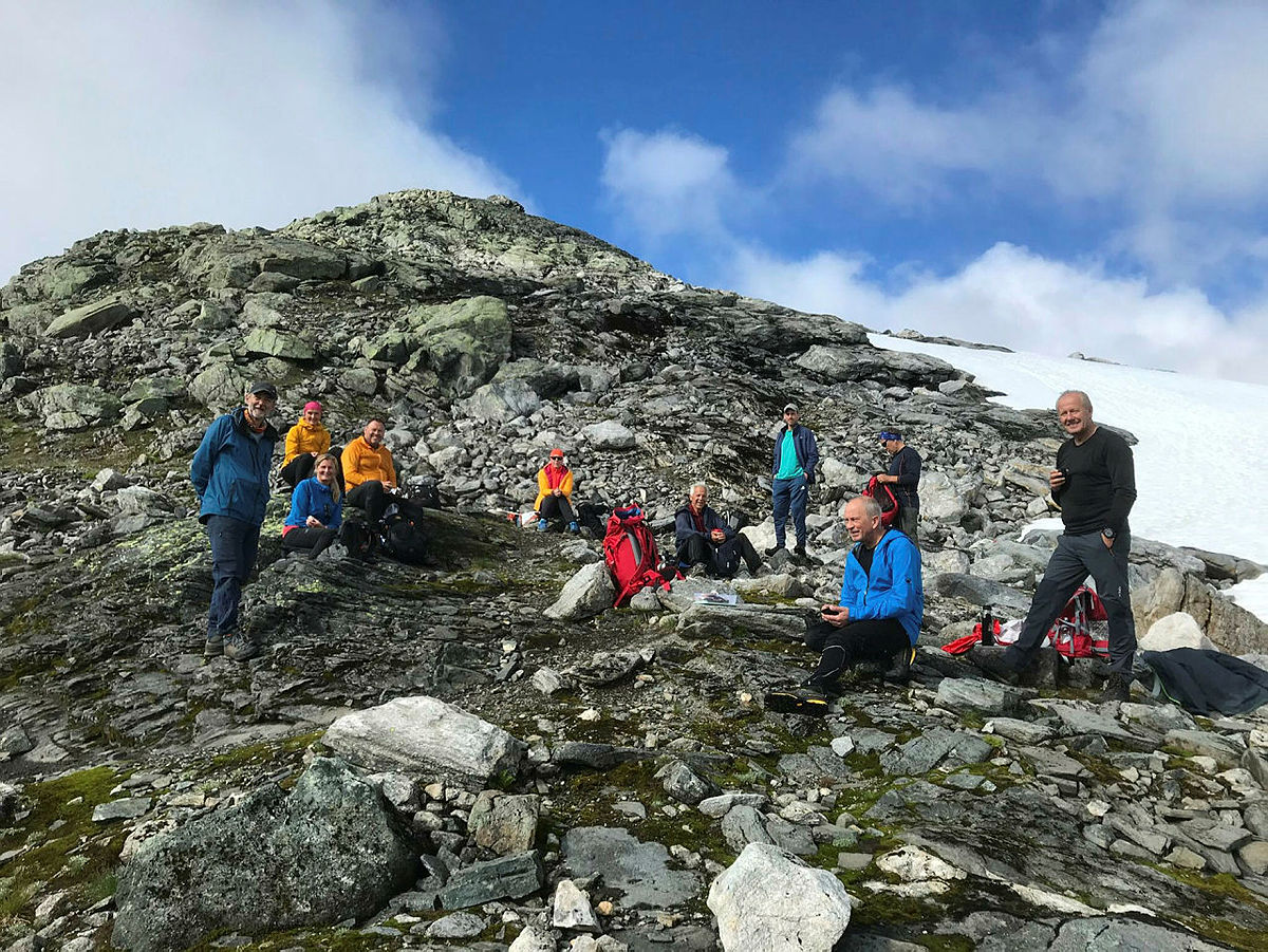 Pause på toppen av Rokkeråsa