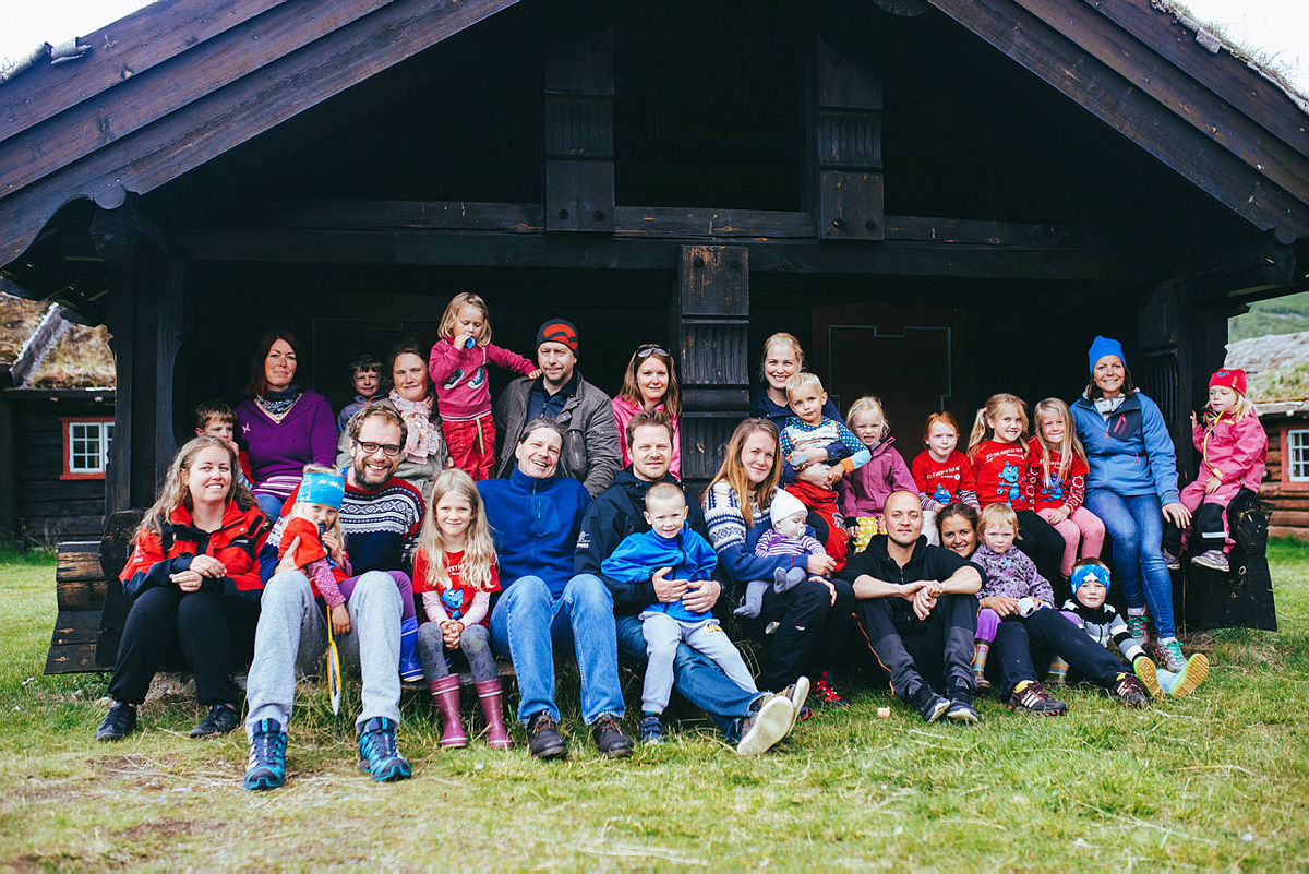 Barnas turlag med familicamp på Sota sæter i Juli 2015.