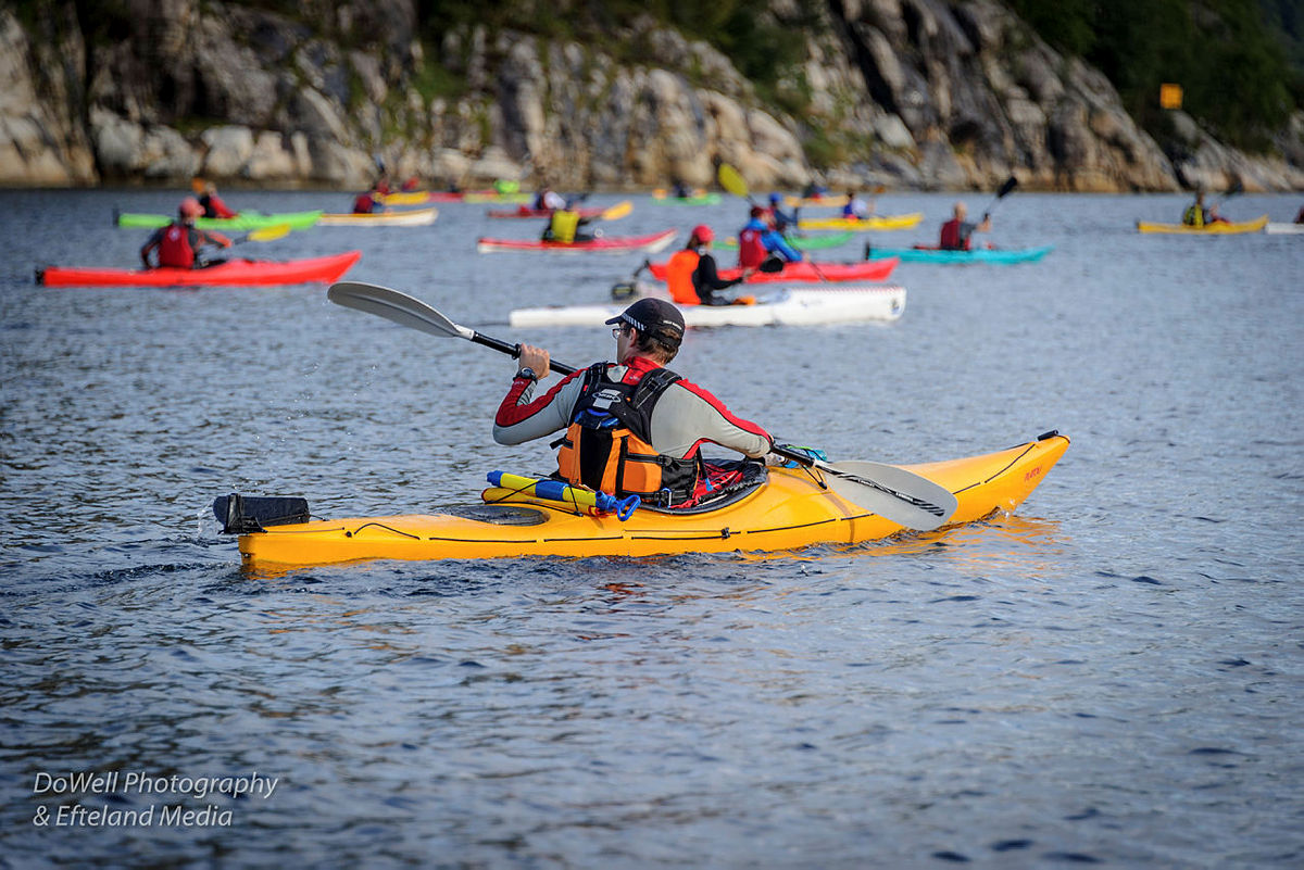 Tripp Trapp Triathlon 2018. Padling, løping og sykling. Lysefjorden.