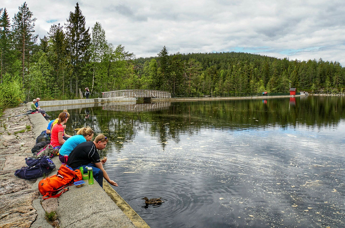 Topp7Turen 2017. Drikkestasjonen ved Vrangen.