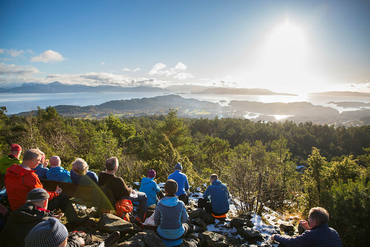 Utsikt fra Liafjellet.