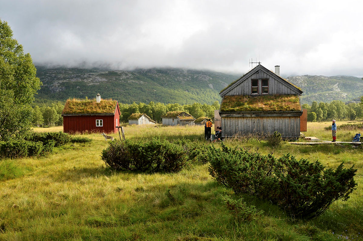 Flott uteområde på Bleskestadmoen.