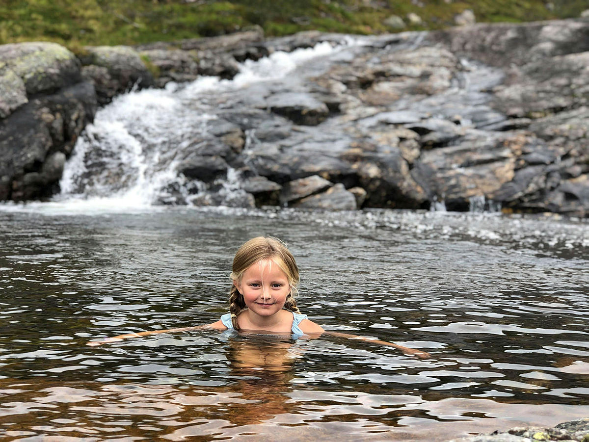 Vi har verdens herligste badekulp ved Grautheller turisthytte i Sirdal.