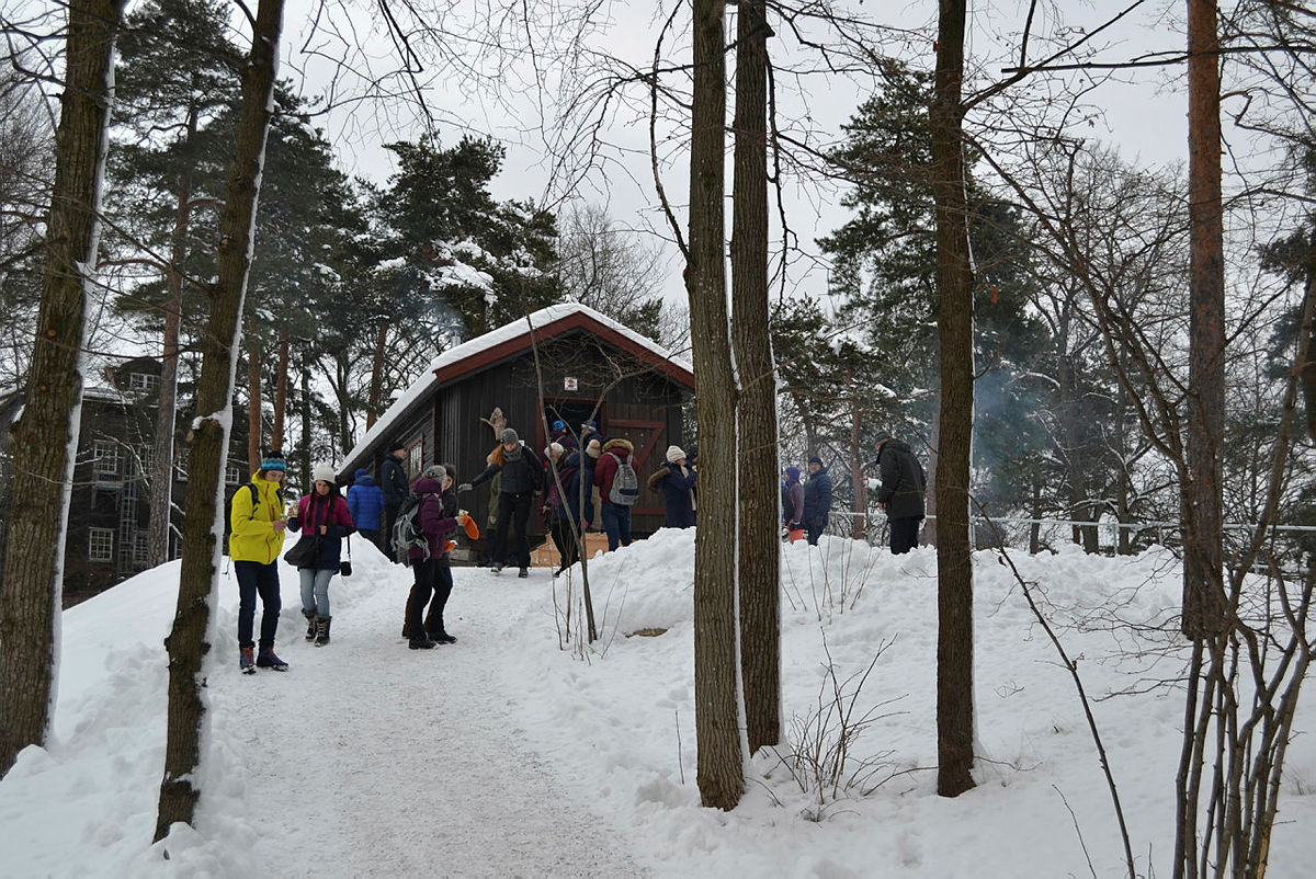 Hovinkoia er åpen for publikum under helgens julemarked på Norsk Folkemuseum.