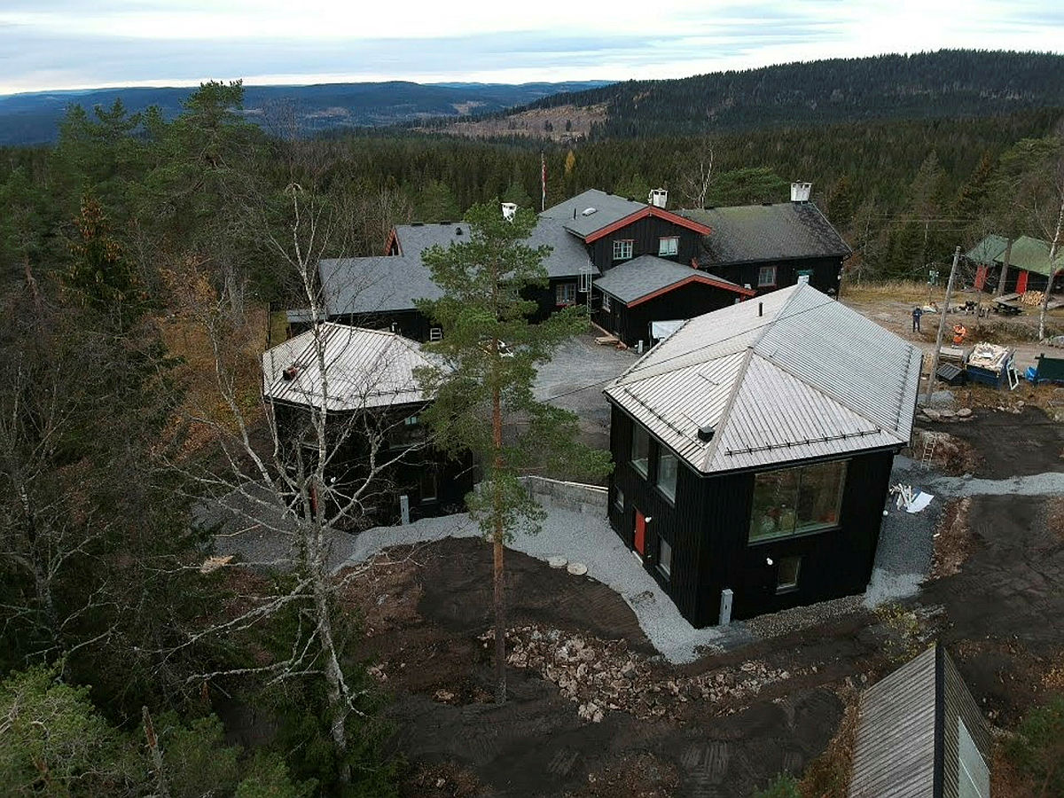 Nye Kobberhaughytta tar form. Oktober 2019