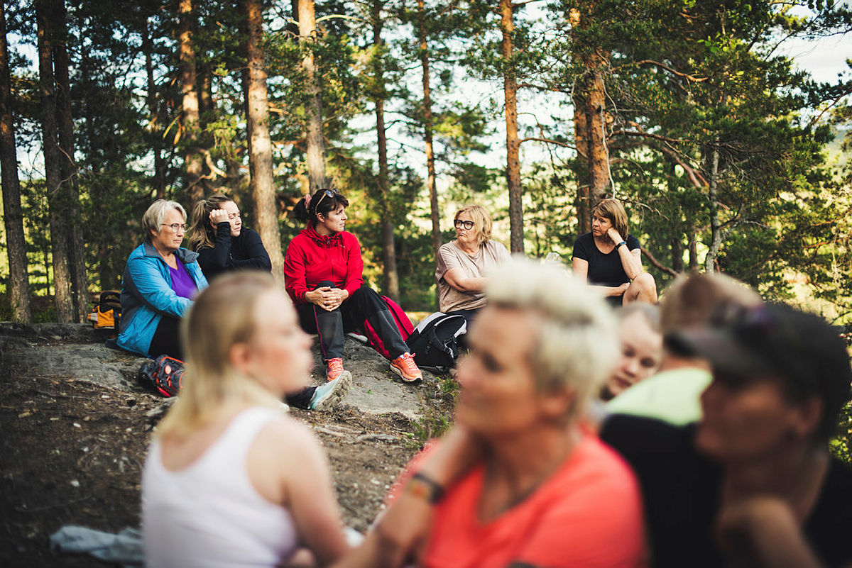 Fra åpningen av verdens første regnbueløype juni 2021.