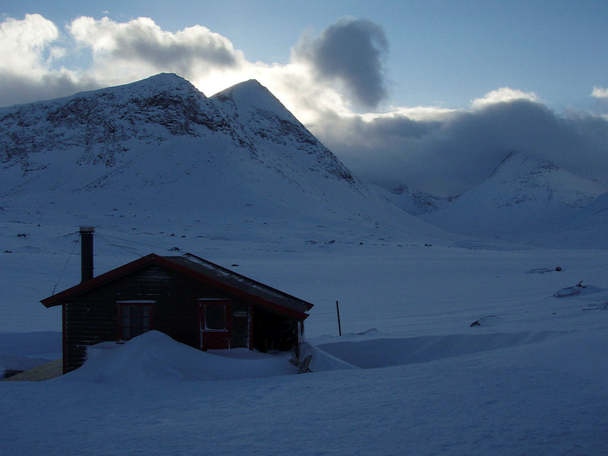 Hunddalshytta i Narvikfjellan.