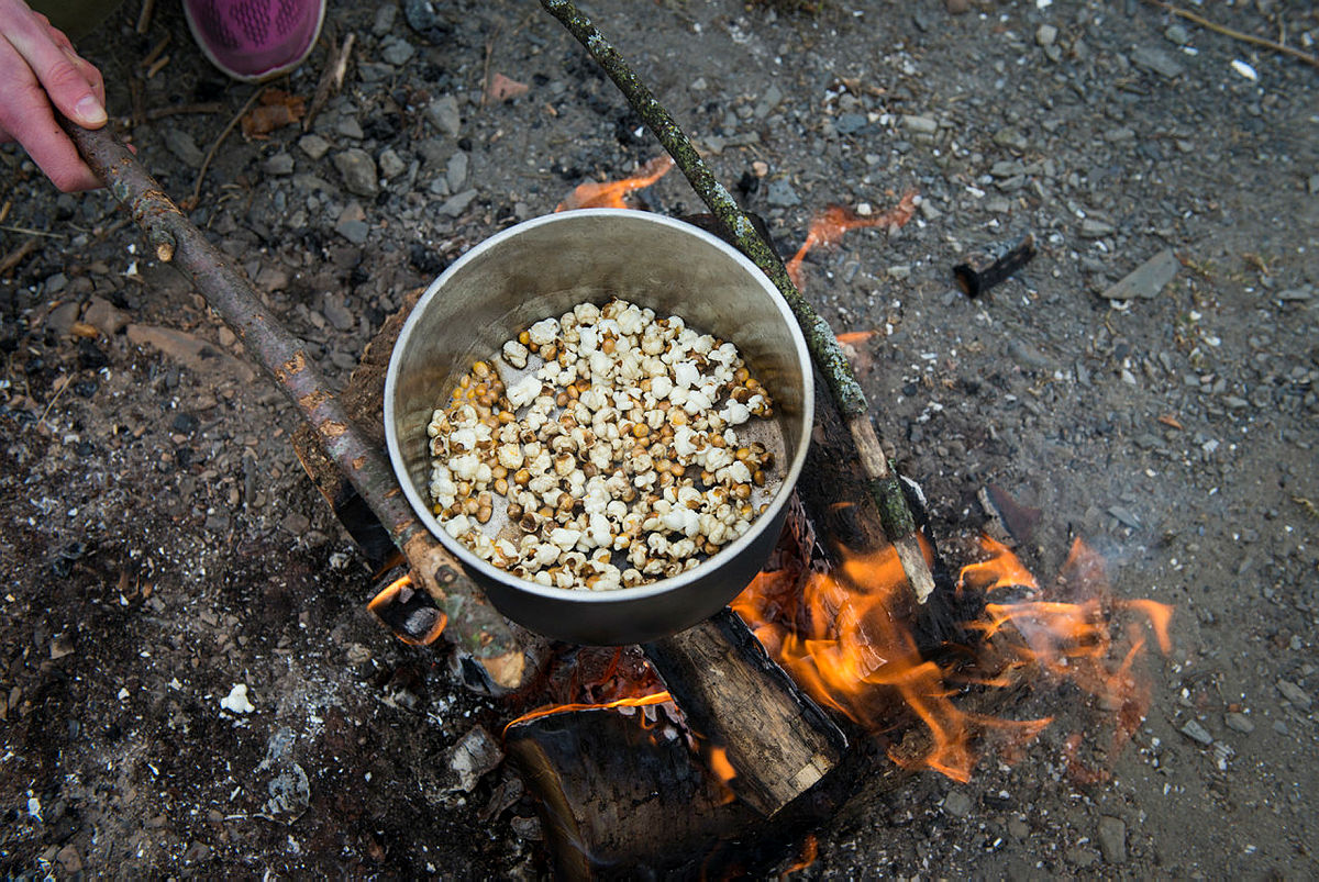 .... og for popcorn-poppingen.