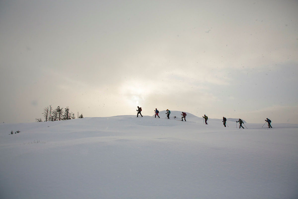 Skitur til Fløyen og Blåmanen, 4. februar 2021.