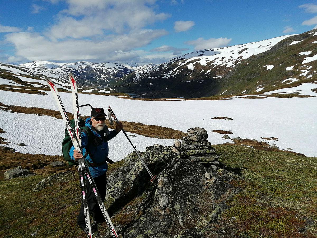 Geir Henrik Styve på tilsynstur til Kaldavasshytta 26.-28. juli.