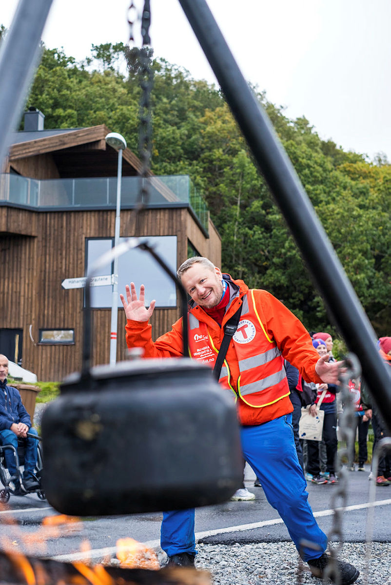 Morten Abrahamsen, alltid med et godt smil på lur, tildeles Dugnadsprisen 2021 for sin uvurderlige innsats for fellesskapet.