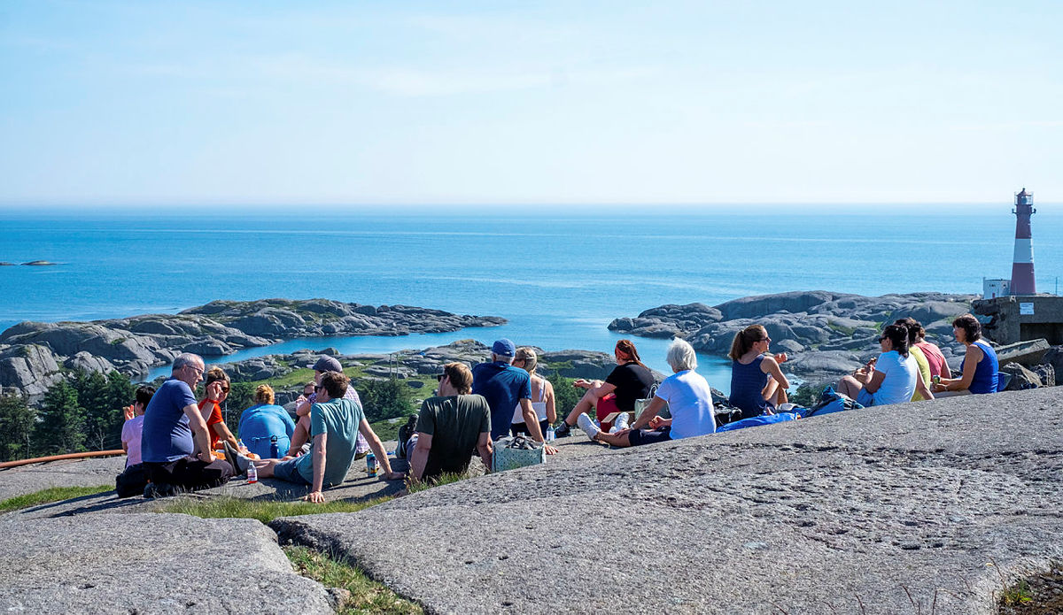Adminitrasjonen i STF på sommeravslutning på Eigerøy i 2020.