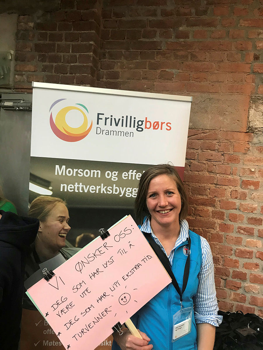 Silje Maurtveten på Frivilligbørs Drammen okt-2019