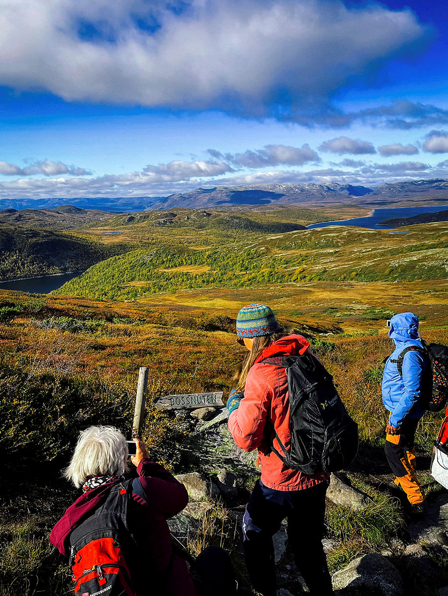 DNT-tur til Bossnuten september 2021 med Notodden Turlag.