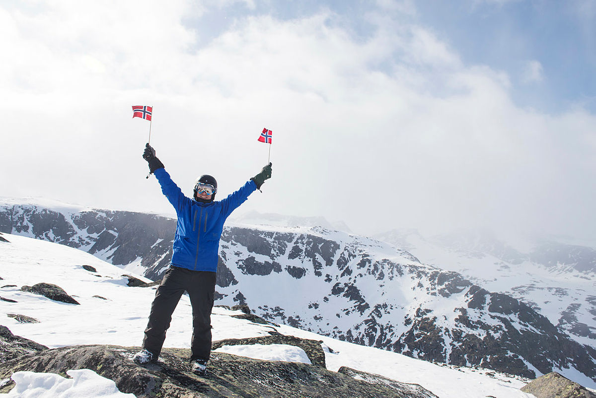 Fra toppen av Rasletind i Jotunheimen.