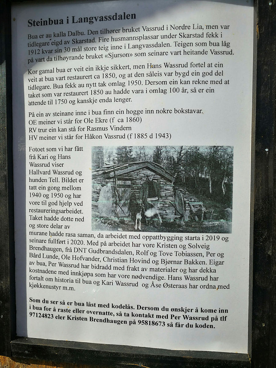Steinbua i Langvassdalen i Sør-Fron.