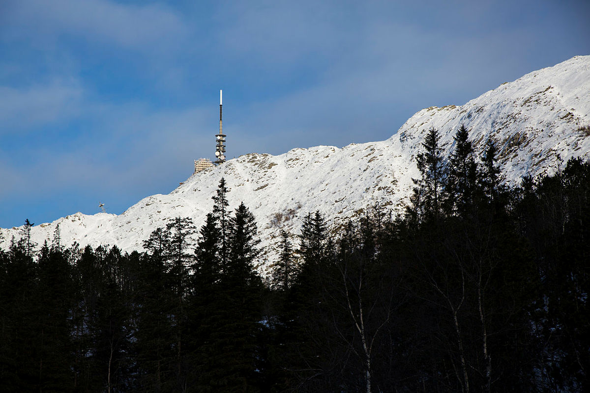 Skitur fra Ulriken over Vidden, via Valhal og Hauggjelsvarden, til Fløyen.
