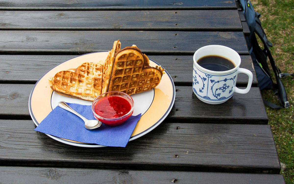 Kaffe og vaffel