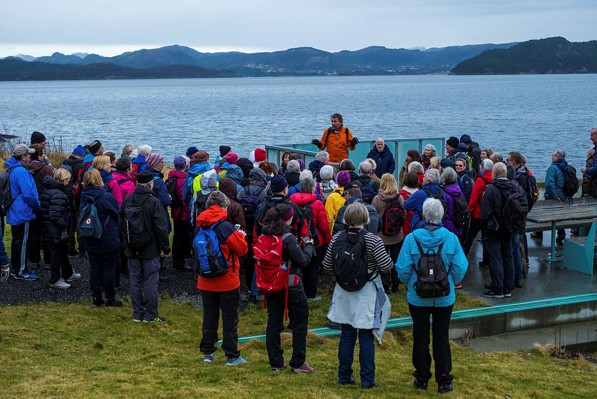 Onsdagsturen med 52 hverdagsturer i Stavanger 20. februar 2019. Storhaug rundt med turleder Per A. Thorbjørnsen.