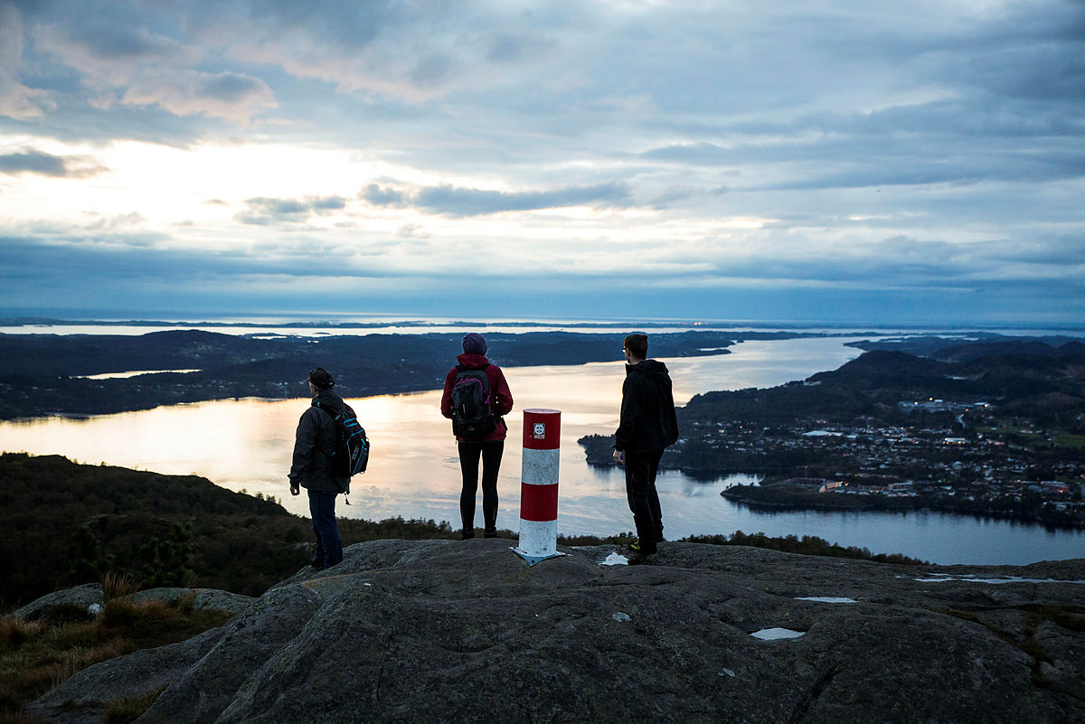 Tur med Byfjellstrimmen til Tellevikfjellet og Nordgardsfjellet i Åsane.